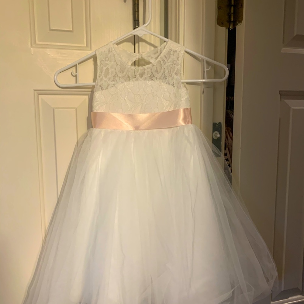 David’s Bridal flower girl dress
